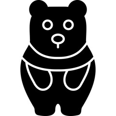Fototapeta premium Winter Bear Icon