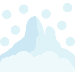 Obraz premium Snowy Mountains Icon
