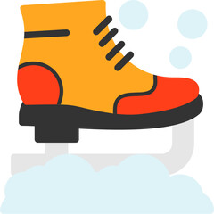 Winter Ice Skates Icon