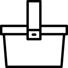 Handheld Basket Icon