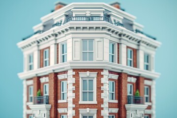 Fototapeta premium Historical building with intricate architecture representing classical design and cultural heritage