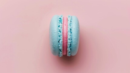 Obraz premium Many macaron on light background or dessert cake macaron. 