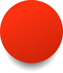 Circle red paper and shadow. Decoration design