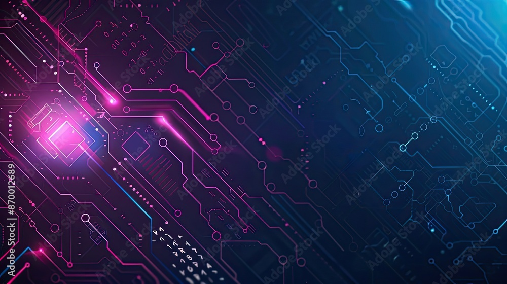 Poster digital keys on abstract background
