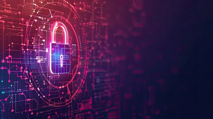Fototapeta premium Abstract Background for Digital Security