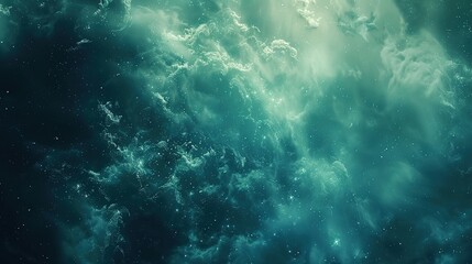 Fototapeta premium Abstract Space Nebula with Swirling Clouds