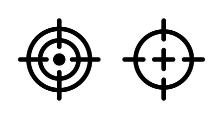 Fototapeta premium Target icon vector isolated on white background. Target vector icon. goal icon. marketing target. Aim