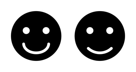 Fototapeta premium Smile icon vector isolated on white background. Smile vector icon. Emoticon Icon vector. Emoji