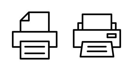 Printer icon vector isolated on white background. print icon. Fax vector icon.
