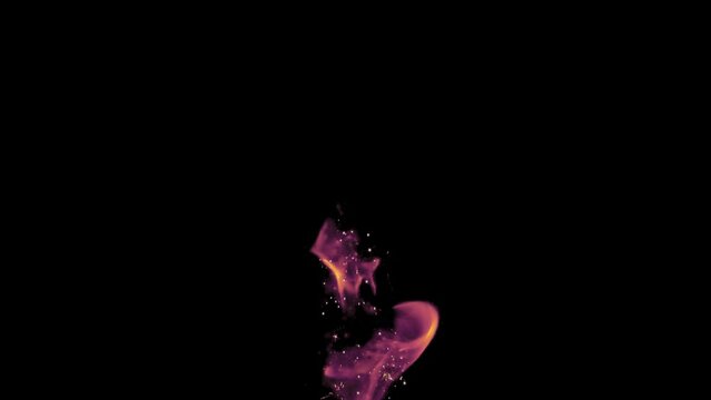 Ink magic spell explosion background. Glowing smoke swirls hypnotic burst cloud spreading in dark abstract with glitter fume haze creative art.