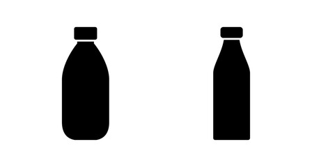 Bottle icon vector isolated on white background. Bottle vector icon