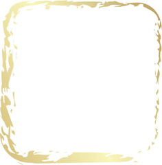Rounded square golden frames