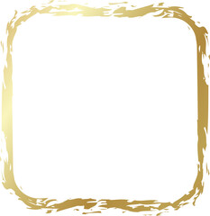 Rounded square golden frames