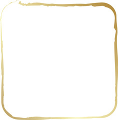 Rounded square golden frames