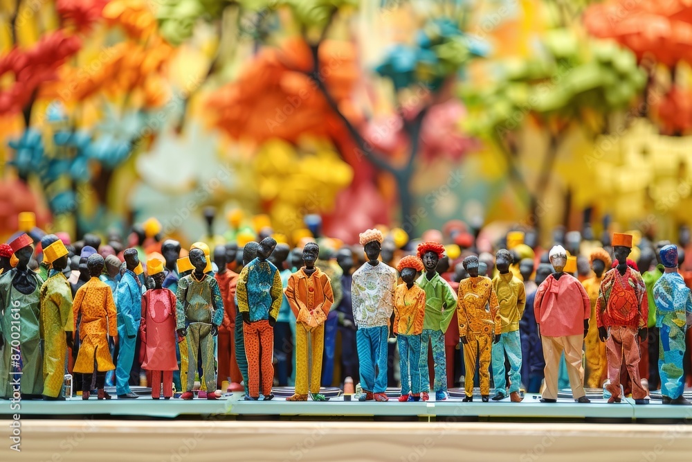 Poster dj performing in front of a vibrant crowd with a colorful and dynamic backdrop