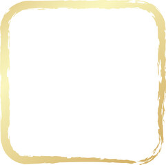 Rounded square golden frames
