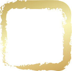 Rounded square golden frames