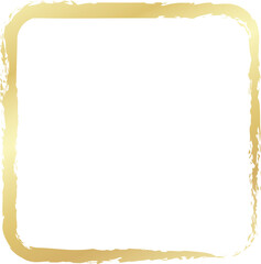 Rounded square golden frames