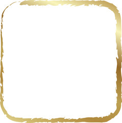 Rounded square golden frames