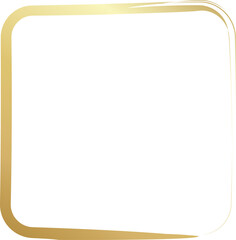 Rounded square golden frames