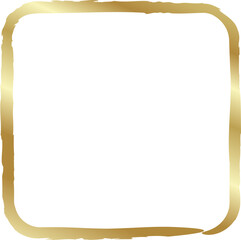 Rounded square golden frames