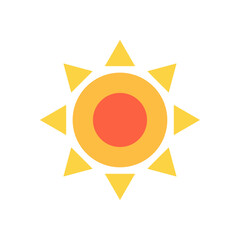 summer sun icon abstract background vector illustration