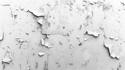 Fototapeta premium Antique Black and White Painted Blank Wall, Textured Color Background Design, Weathered Distressed Vintage Backdrop, Peeling Paint Closeup, Abstract Digital Grungy Texture