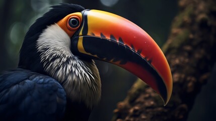 Obraz premium Closeup of a Toucan in the Forest
