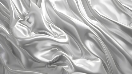 Obraz premium Elegant Silk Waves in Dark and White Abstract Background
