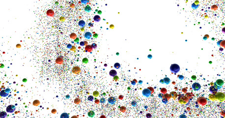 confetti png. Gold confetti falls from the sky.