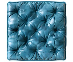 Fototapeta premium Blue Chair Cushion on White Background