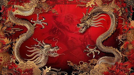 Obraz premium Luxurious Chinese Background 