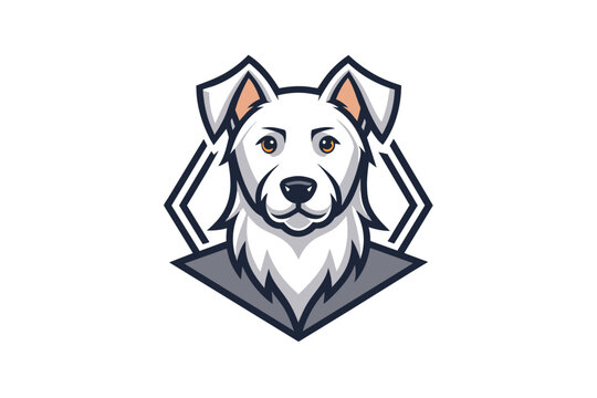Loyal Pup Logo in Clean Vector Style