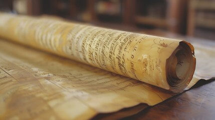 Fototapeta premium Old paper sheet, Vintage aged Original background or texture