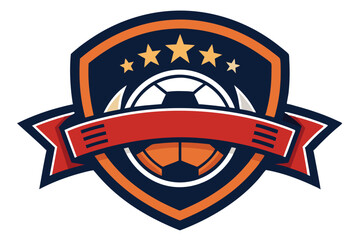 Dynamic Soccer Ball Logo in Modern Style