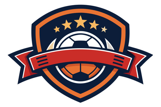 Dynamic Soccer Ball Logo in Modern Style