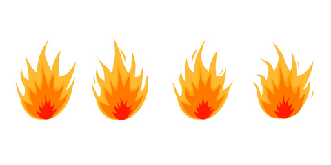 collection of vector fireballs can be used as video frames