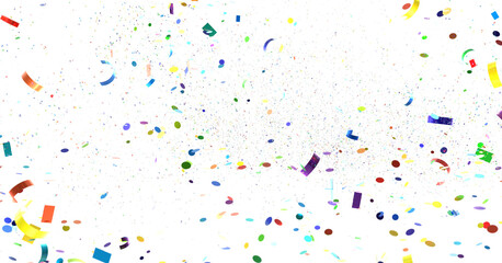 confetti png. Gold confetti falls from the sky. Glittering confetti on a transparent background. Holiday,