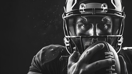 American football player background