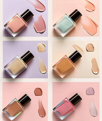 The Elegant Nail Polish Bottle Mockup: High-Resolution Product Display for Cosmetics. Ideal for product catalogs, marketing materials, social media campaigns, e-commerce websites, and more.
