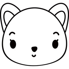 Animals head outline