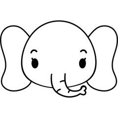 Animals head outline