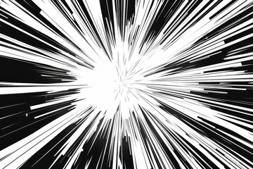 Fototapeta premium Comic-style light burst