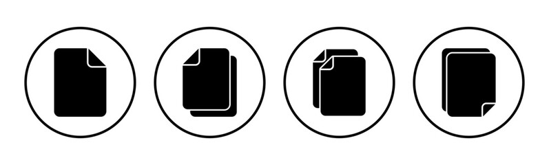 Document icon set. Paper icon. File Icon