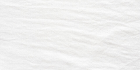 White cotton fabric texture background, Wrinkle surface textile, wallpaper, banner