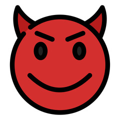 devil face expression icon 