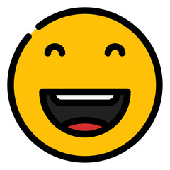 happy smiley face expression icon 