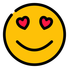 in love face expression icon 