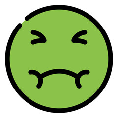 puck face expression icon 