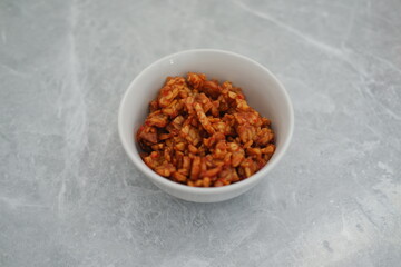 Orek tempe or Sauteed Tempe is a typical Indonesian cuisine with herbs, garlic, onion, chilli, long beans and soy sauce. it tastes delicious